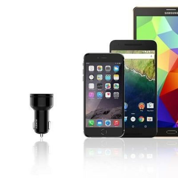 Cargador de Coche Aukey CC-Y7 Negro - Imagen 4