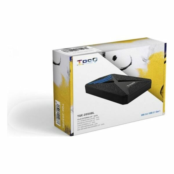 Carcasa para Disco Duro TooQ TQE-2550BL 2,5" USB 3.0 Azul Negro 2,5" - Imagen 3