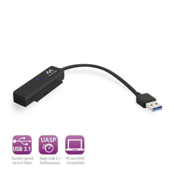 Adaptador USB a SATA para Disco Duro Ewent EW7017 2,5" USB 3.0 - Imagen 2